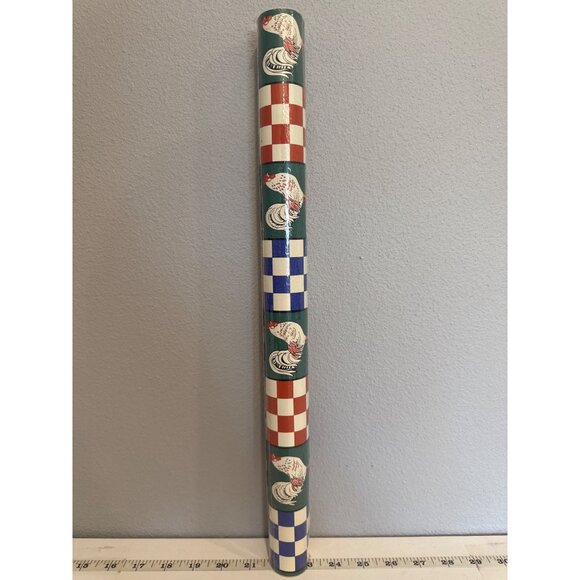 Vintage Rubbermaid Con-Tact Paper Unopened Roll Chickens Roosters Farm Checked - Picture 3 of 5